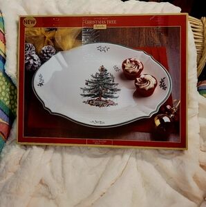 Spode Christmas Tree Oval Platter New I Have 2 Available
